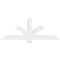 Ekena Millwork Redmond Architectural Grade PVC Gable Bracket, 60"W x 22 1/2"H x 4"D x 4"F, 9/12 Pitch GBP060X23X0404RED00 - alternate 4